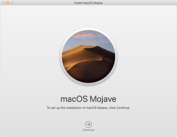 macos mojave installation
