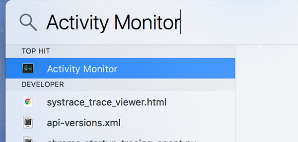 short cut for task manager mac