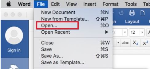 ms word not opening on mac