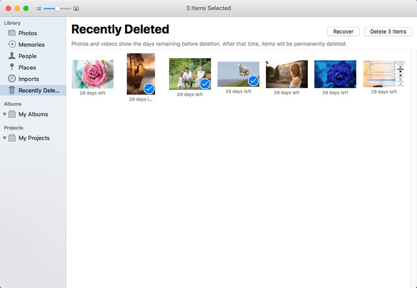 deleted photos on mac