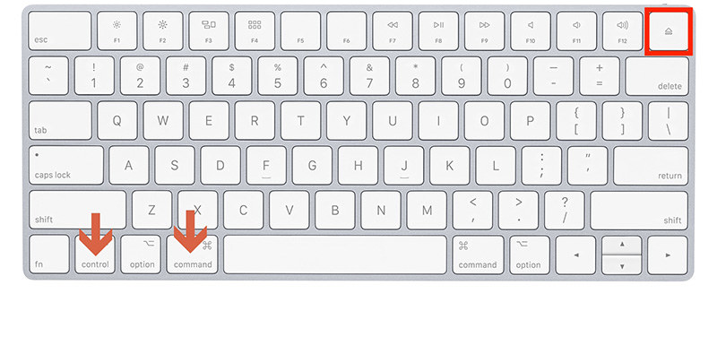 mac key shortcut for restart