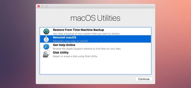 how to factory reset a macbook pro os x