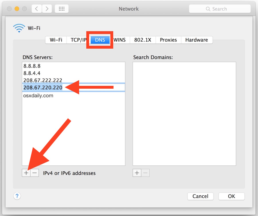 dns server on mac