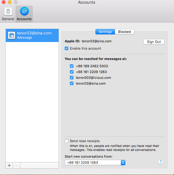 how do you logout of messages on a mac