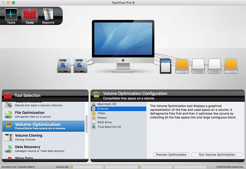 defrag disk on mac