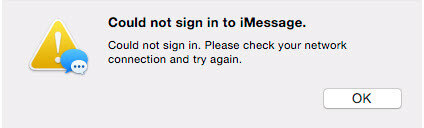 can t sign into messages on mac