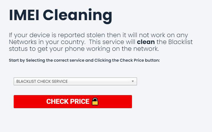 imei cleaning service