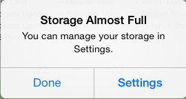 what eats up iphone space