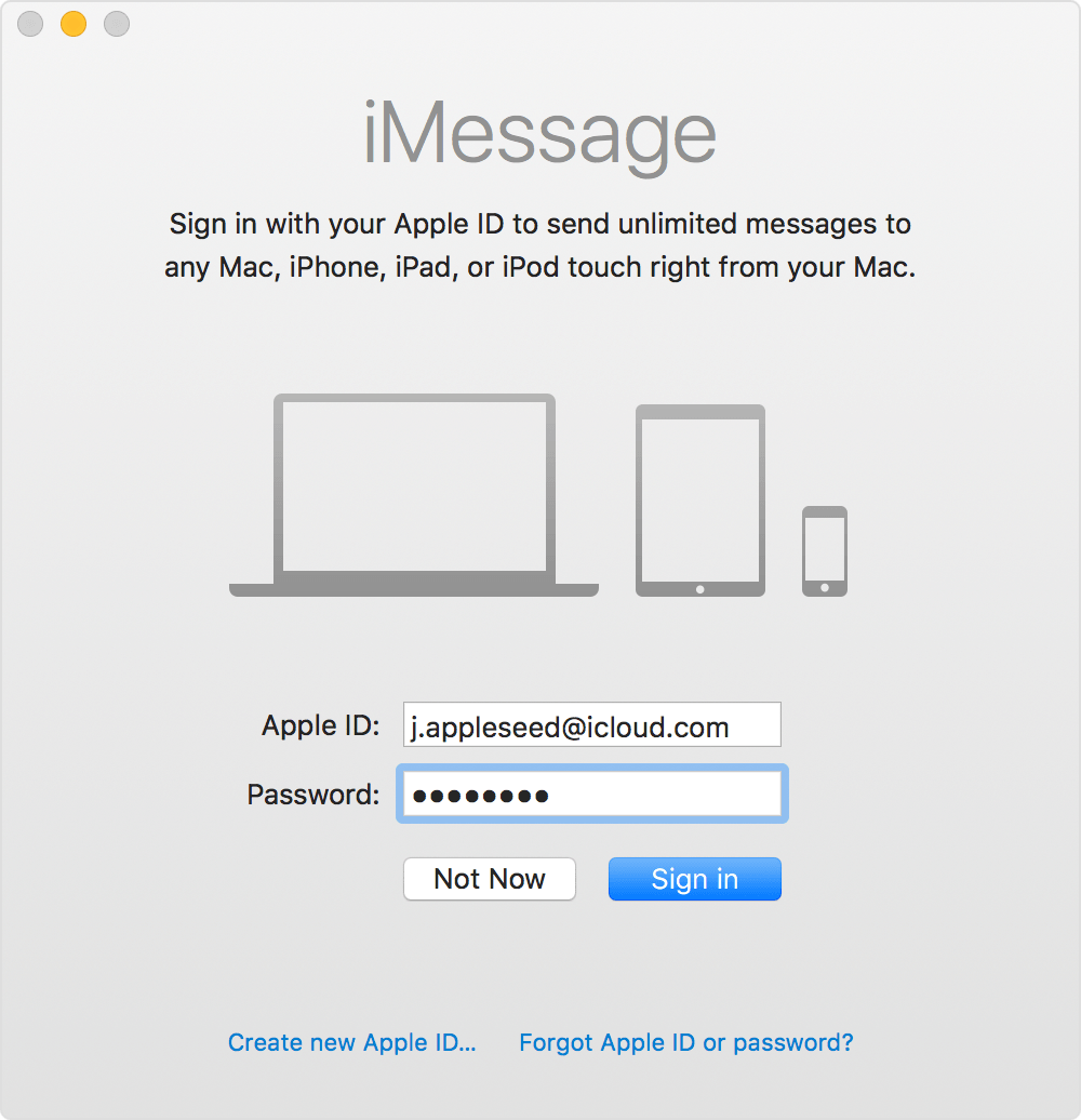 Не входит в imessage на mac os