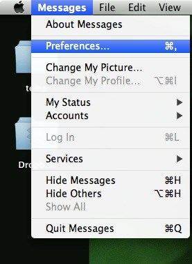 selecting preference from messages