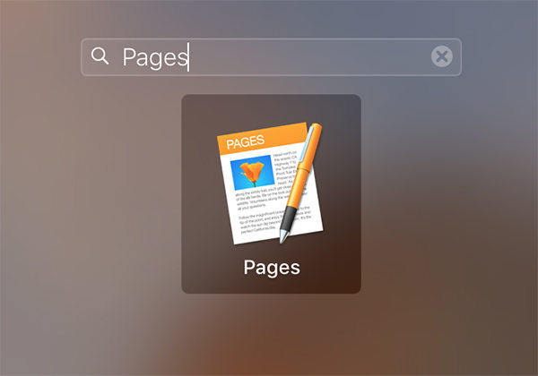 open the pages app