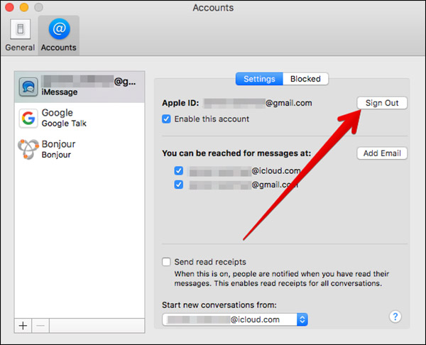 how to stop text messages on a mac