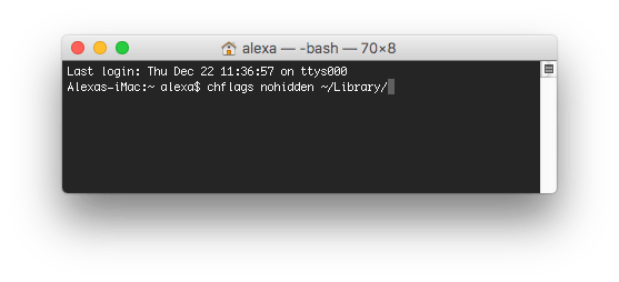 find library mac with terminal
