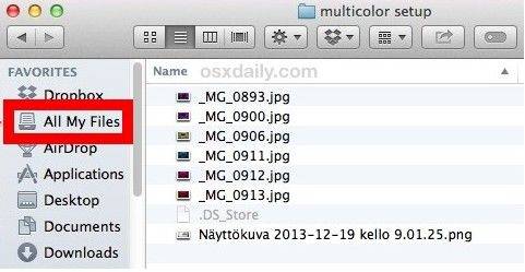 mac finder export file list