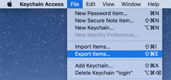 how to create a csv file from mac keychain access safari