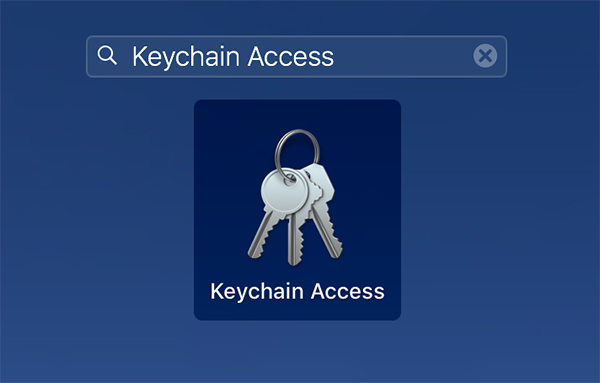 mac access passwords keychain
