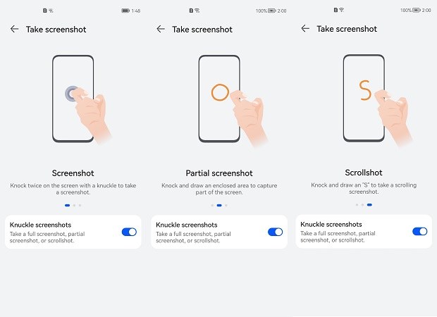 android screenshot huawei