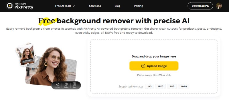 Pixpretty background remover 