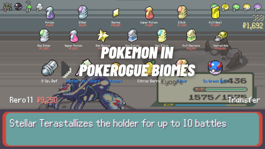 Exploring Pokerogue Biomes: Tips for Boss Pokemon and DNA Splicing