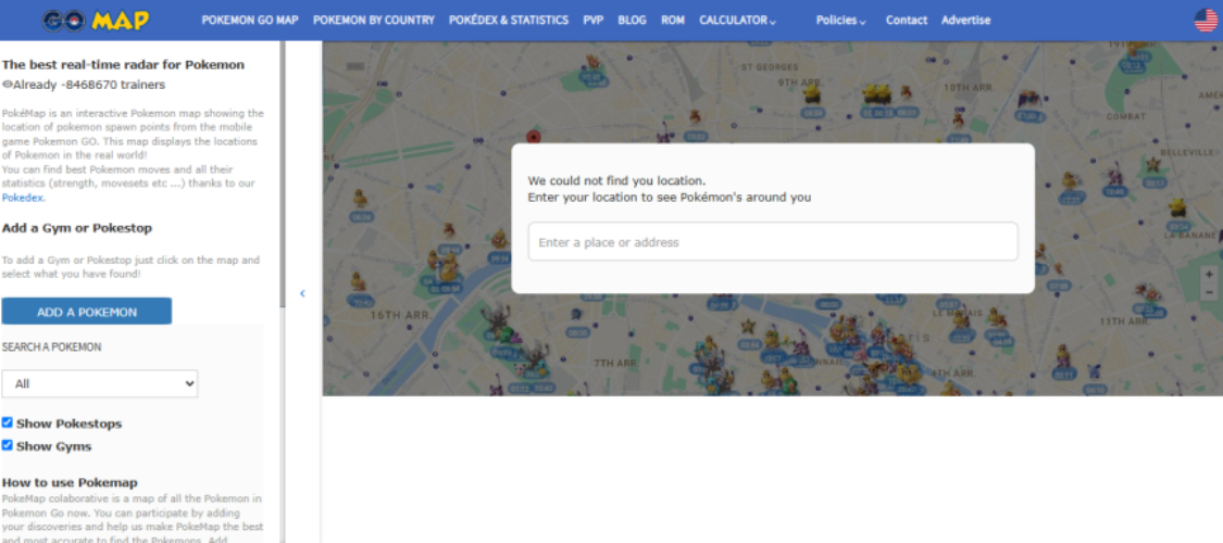 Poke Map