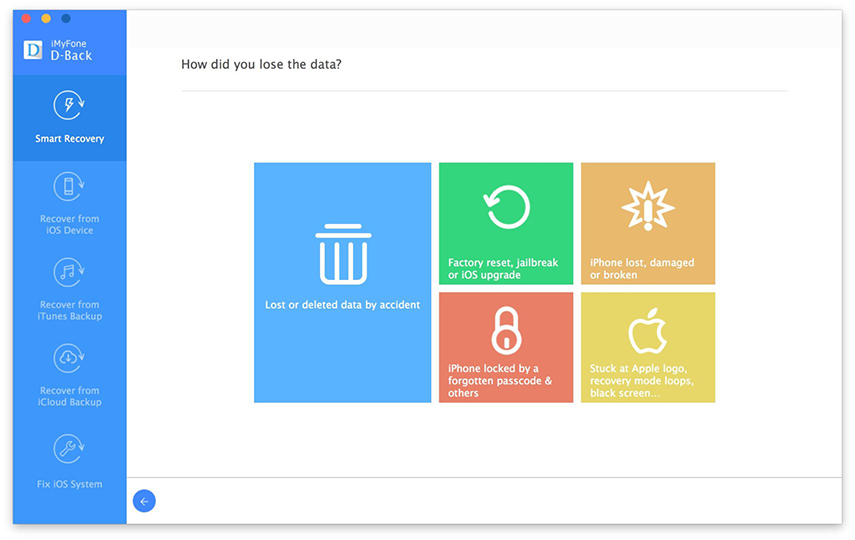 imyfone dback iphone data recovery