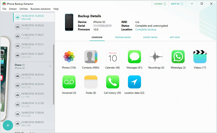 iphone backup extractor