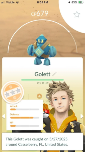 Pokemon GO 捕捉泥偶小人