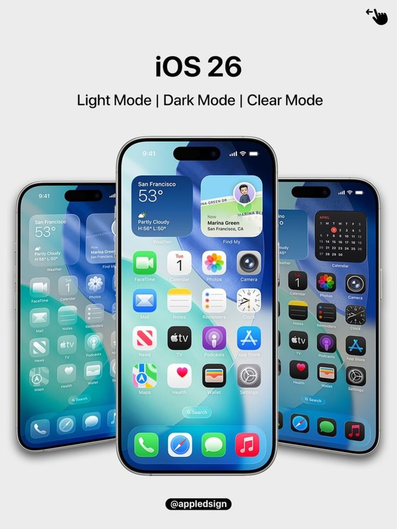 iOS 26 different mode comparison
