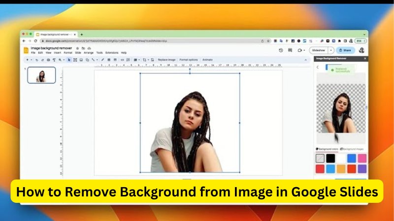 Remove background from image in Google Slides 