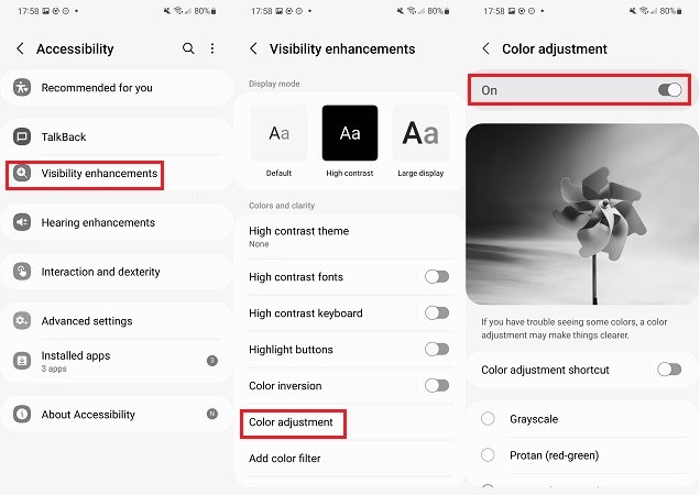 Why Is My Android Black And White (android, black, white, Part Phone Black White, Android System Issues Efficiently, black white Android phone) turn off accessibility color adjustment