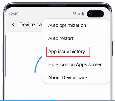 app issue history