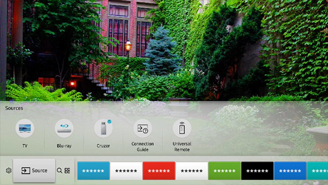 samsung tv screen goes black no sound - check samsung tv sources