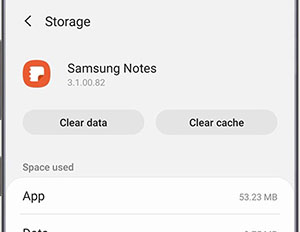 clear notes cache
