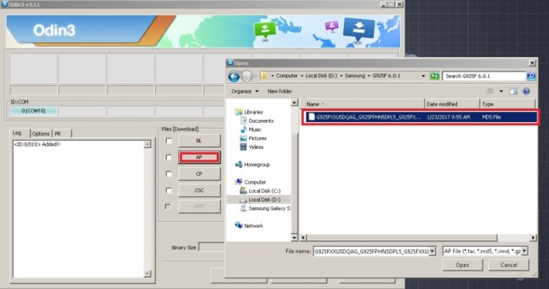 Click ap tab