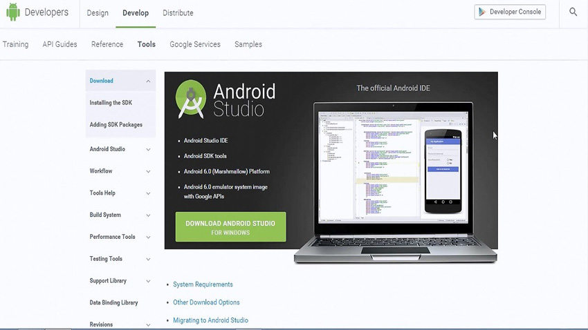 download android studio sdk