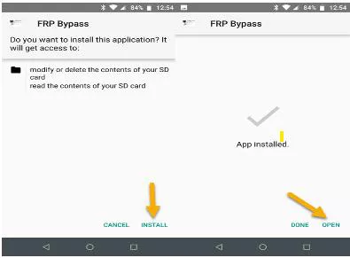  installa il file apk per bypassare samsung a10 