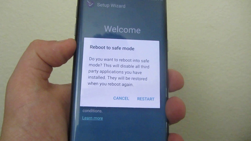 reboot to safe mode