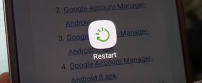 restart to galaxy s9 frp bypass without computer