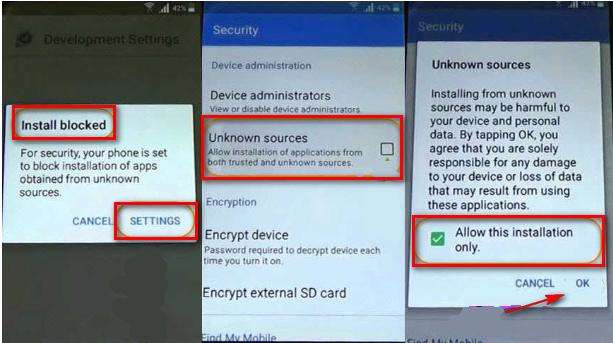 the 5th step to bypass samsung js with computer