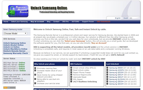 network access unlock cose samsung sidekick 4g