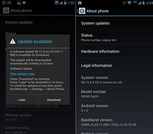 update samsung system