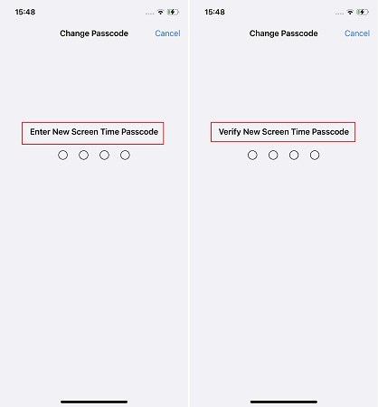 come cambiare il codice tempo di utilizzo