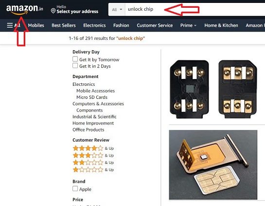 amazon unlock chip