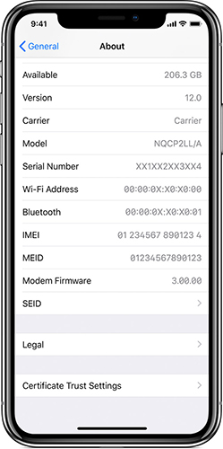 Iphone 6 нет imei и прошивка модема