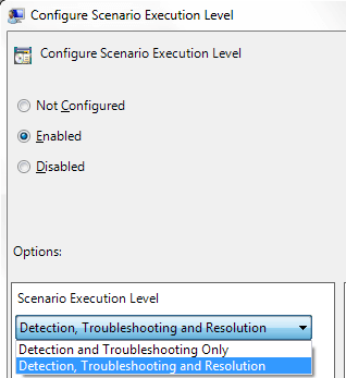 enabling Detection, Troubleshooting, and Resolution