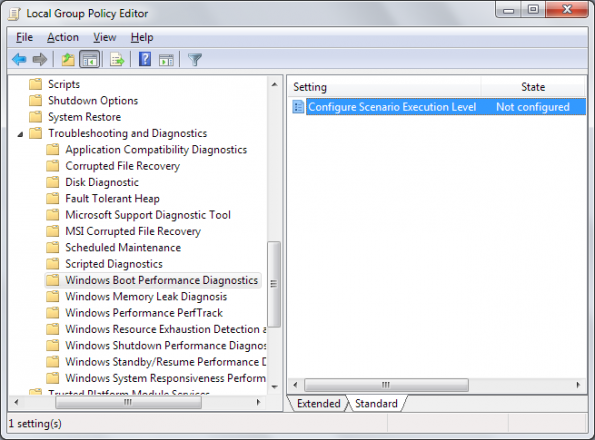 open the Configure Scenario Execution Level window