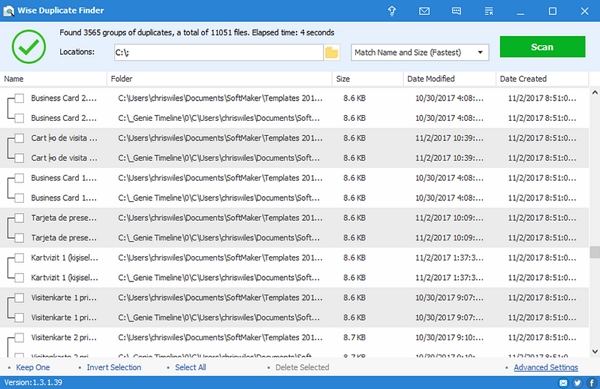 wise duplicate finder