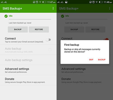 transfer text messages from android to iphone free - backup messages