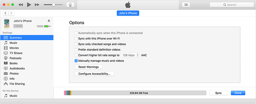 summary manually manage