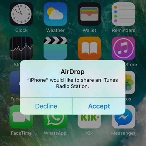 transfer music from iphone to iphone with airdrop